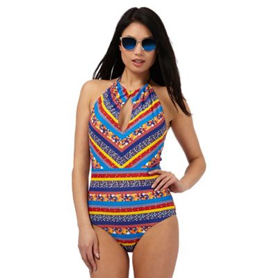 Red Herring Multi-coloured floral print swimsuit